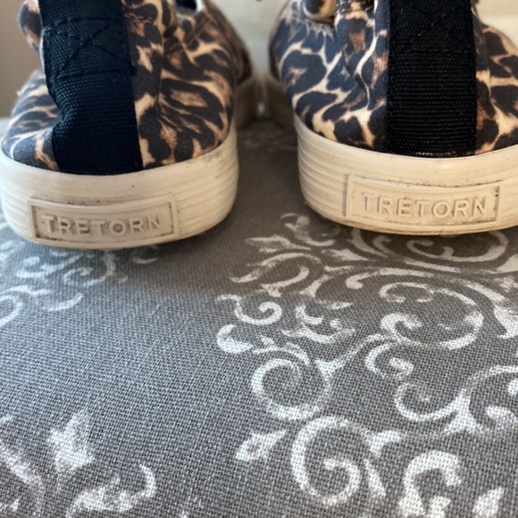 Tretorn slip on sneakers. Cute leopard print. Size 7. Worn twice. - Picture 4 of 8